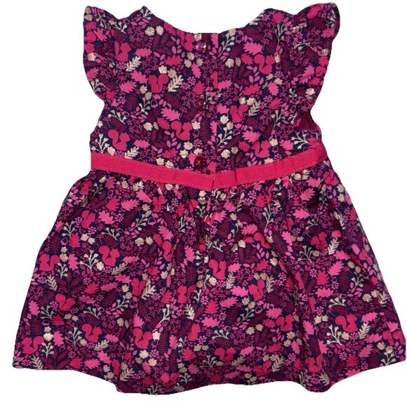 Gymboree Baby Girl Dress 0-3M Pink Floral Cotton Lined Party Easter Outfit - Picture 2 of 6